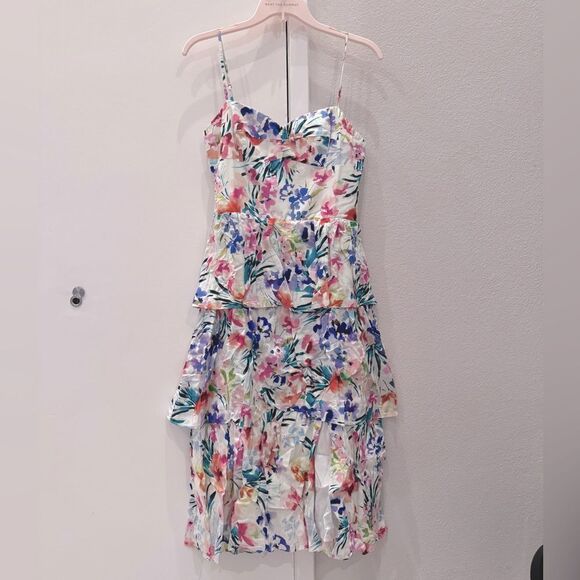 Amanda Uprichard Rosalia‎ Silk Dress Biscotti - Picture 4 of 7